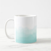 グラデーシグラデーションョンモダンターコイズ水色マグカップ コーヒーマグカップ (左)