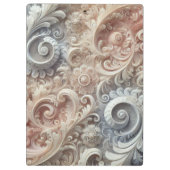 グラデーショエレガントンパステルレースパターン クリップボード (裏面)