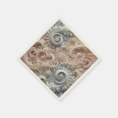 グラデーショエレガントンパステルレースパターン スタンダードカクテルナプキン (角)