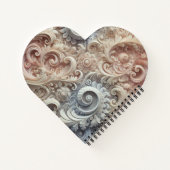 グラデーショエレガントンパステルレースパターン ノートブック (裏面)