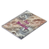 グラデーショエレガントンパステルレースパターン ノートブック (左側)