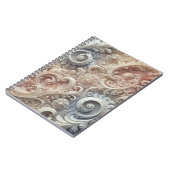 グラデーショエレガントンパステルレースパターン ノートブック (左側)