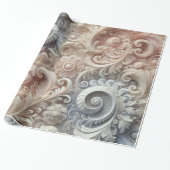 グラデーショエレガントンパステルレースパターン ラッピングペーパー (アンロールド)