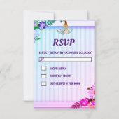 グラデーショエレガントンフローラ枠  出欠カード (正面)