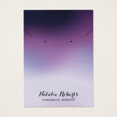 グラデーショエレガントン紫色のジュエリーイヤリング表示 (正面)