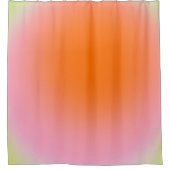 グラデーショカラフルンライムグリーンピンクオレンジ シャワーカーテン (正面)