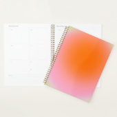 グラデーショカラフルンライムグリーンピンクオレンジ プランナー手帳 (ディスプレー)