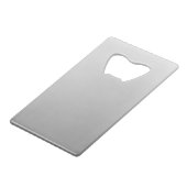 グラデーショパーソナライズされたングレークレジットカードボトル クレジットカード栓抜き (裏面アングル)