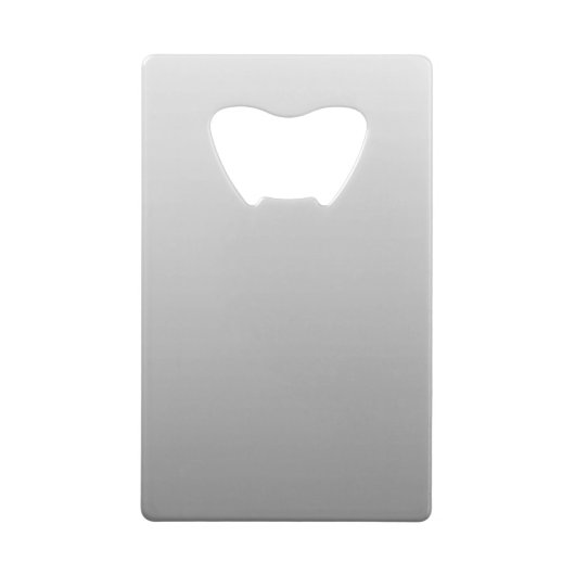 グラデーショパーソナライズされたングレークレジットカードボトル クレジットカード栓抜き (裏面)