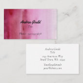グラデーショモダンンラズベリーピンクの名刺 名刺 (正面/裏面)