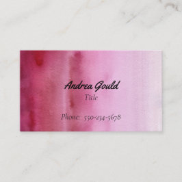 グラデーショモダンンラズベリーピンクの名刺 名刺
