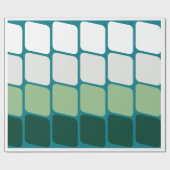 「グラデーショモダンン・ブロックのラップ・紙」 ラッピングペーパー (フラット)