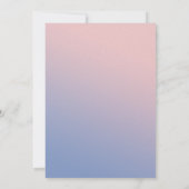 グラデーションおとぎ話ここ来ザブライドブライダルシャワー 招待状 (裏面)