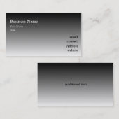 グラデーションで黒い名刺 名刺 (正面/裏面)