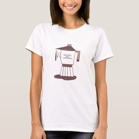 グラデーションとカフェイン入り Tシャツ (正面)