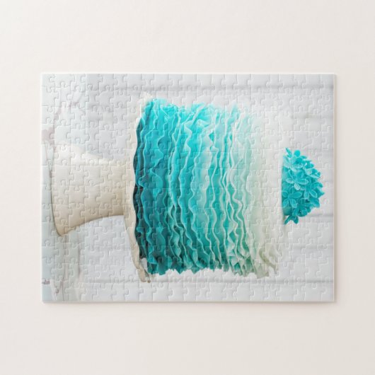 グラデーションなひだのケーキ ジグソーパズル (横)