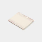 グラデーションなエレガントでモダンなパステル調のきらめくな金ゴールドの銀 ポストイット (アングル)