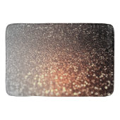 グラデーションなテラコッタ銅の輝きの光沢があるグリッター バスマット (正面)
