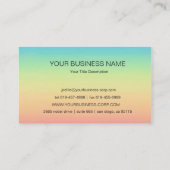 グラデーションなパステル調の虹 名刺 (裏面)