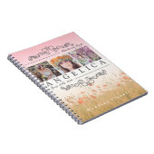 グラデーションな写真の格子を結婚するブライダルシャワーInstagram ノートブック (右側)