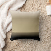 グラデーションな勾配を黒くするベージュ色の微妙な色合い クッション (ブランケット)