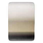 グラデーションな勾配を黒くするベージュ色の微妙な色合い バスマット (正面縦)