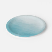 グラデーションな水の至福の水彩画 ペーパープレート (アングル)