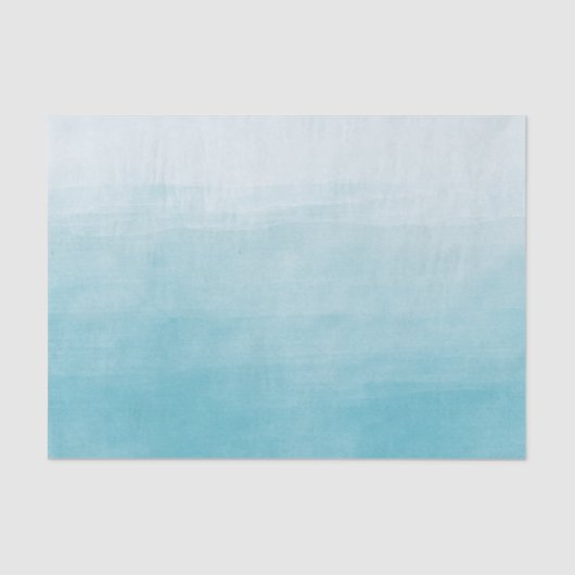 グラデーションな水の至福の水彩画 薄葉紙 (正面)