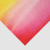 グラデーションな水彩画のカスタムなピンク及び黄色いティッシュ 薄葉紙 (詳細)