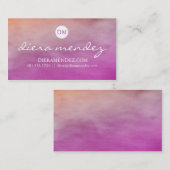 グラデーションな水彩画の名刺 名刺 (正面/裏面)
