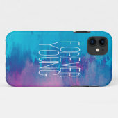 グラデーションな永久に若いターコイズ Case-Mate iPhoneケース (裏面(横))