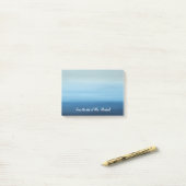 グラデーションな海のパーソナライズなポスト・イット ポストイット (デスク上)