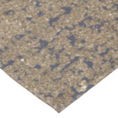 グラデーションな濃紺の金ゴールドのきらめくグリッター テーブルクロス (アングル)