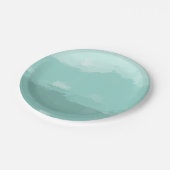 グラデーションな真新しい水彩画 ペーパープレート (アングル)