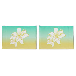 グラデーションな砂および海色 枕カバー