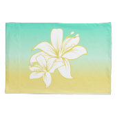 グラデーションな砂および海色 枕カバー (裏面-左)