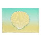 グラデーションな砂および海色 枕カバー (正面左)