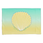 グラデーションな砂および海色 枕カバー (正面右)