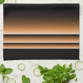 グラデーションな金属青銅色の銅のブラウンは縞で飾ります キッチンタオル (折り畳み)