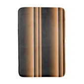 グラデーションな金属青銅色の銅のブラウンは縞で飾ります バスマット (正面縦)