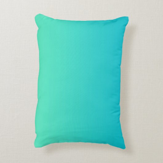 "グラデーションな"ターコイズ アクセントクッション (裏面(縦))