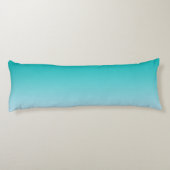 "グラデーションな"ティール（緑がかった色） ボディピロー (裏面)