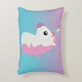 グラデーションなEmojiのユニコーンの枕 アクセントクッション (正面(垂直))