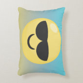 グラデーションなSunglassses Emoji アクセントクッション (正面(垂直))