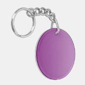 グラデーションのみ – プラム キーホルダー (正面左)