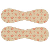 グラデーションのテラコッタオレンジ色の星模様 ソフトボール (パネル)