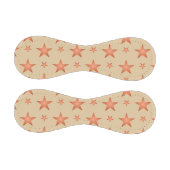 グラデーションのテラコッタオレンジ色の星模様 野球ボール (パネル)