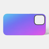グラデーションのピンク、紫、青 iPhoneケース (裏面横)