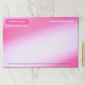 グラデーションのホットピンクと白の背景紙パッド ペーパーパッド (インサイチュ)