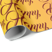 グラデーションの明るい誕生祝い ラッピングペーパー (ロールコーナー)